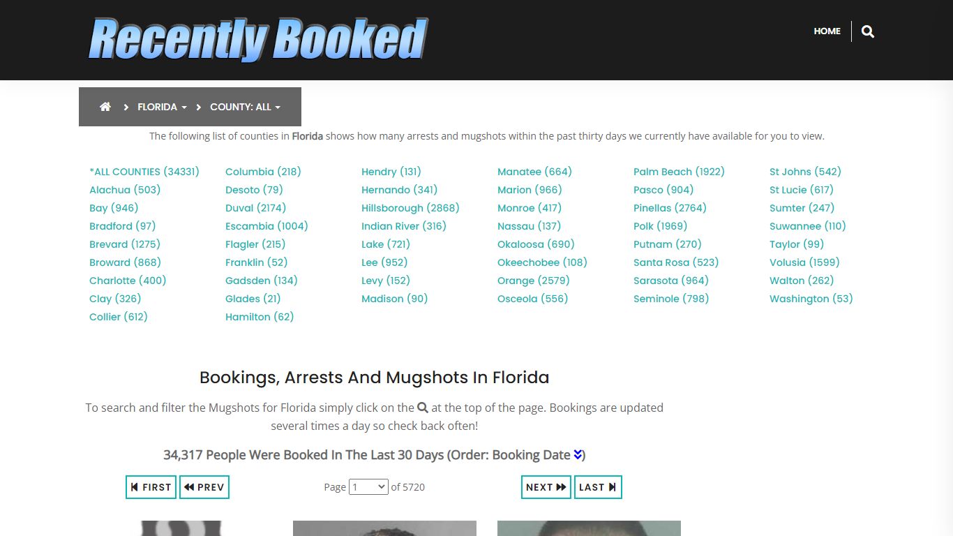 Bookings, Arrests and Mugshots in Indian River County, Florida